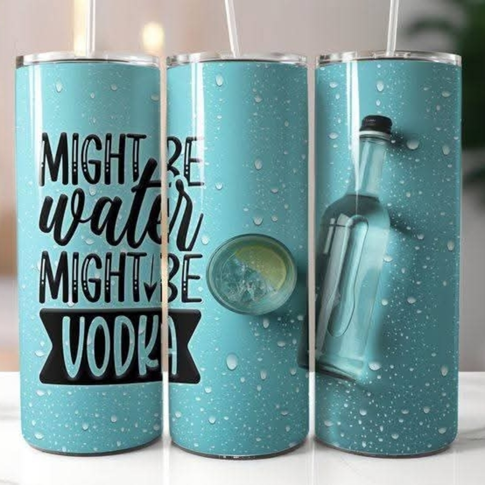 Teal Insulated Tumbler with Fun Design